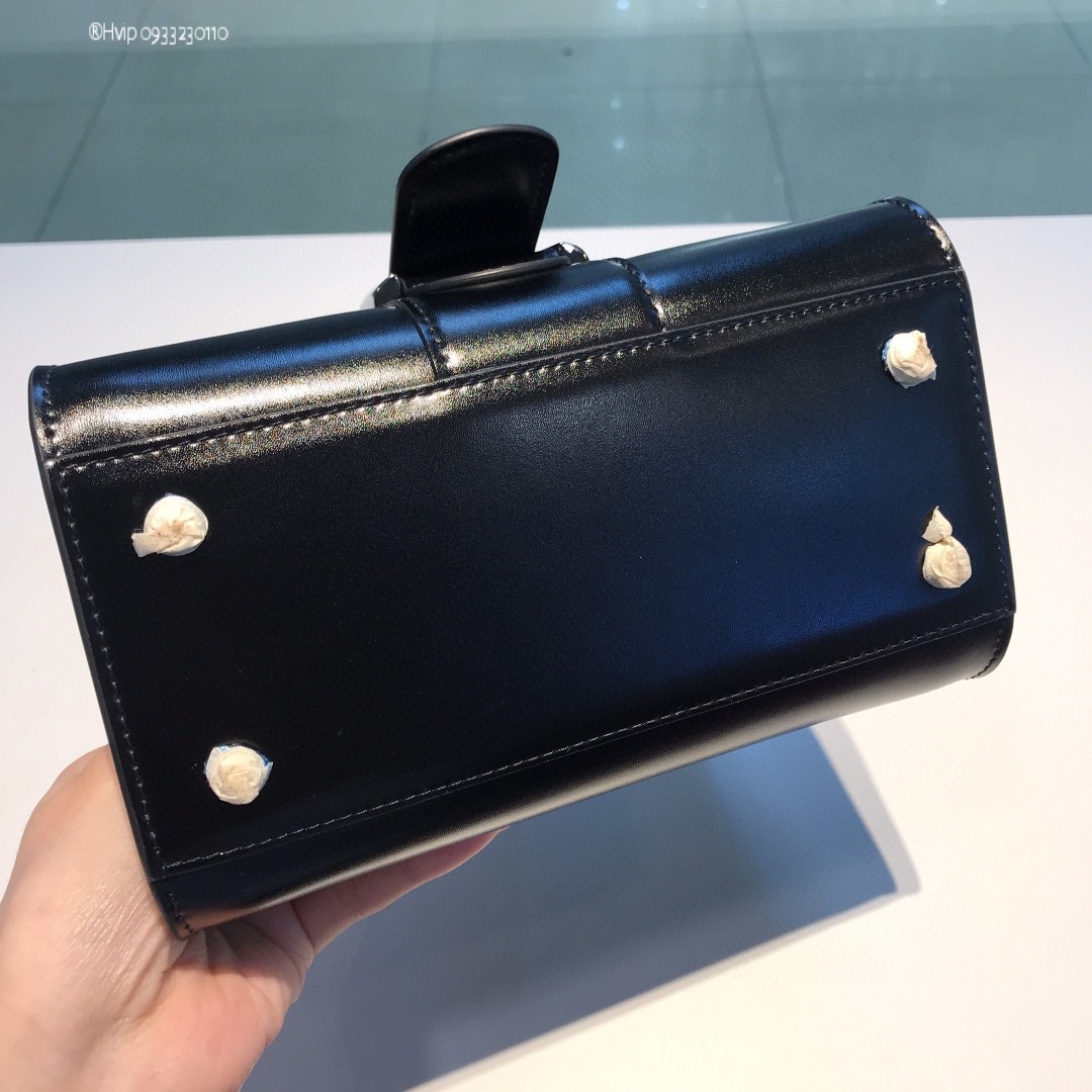 Delvaux Brillan mini in Box Calf so black