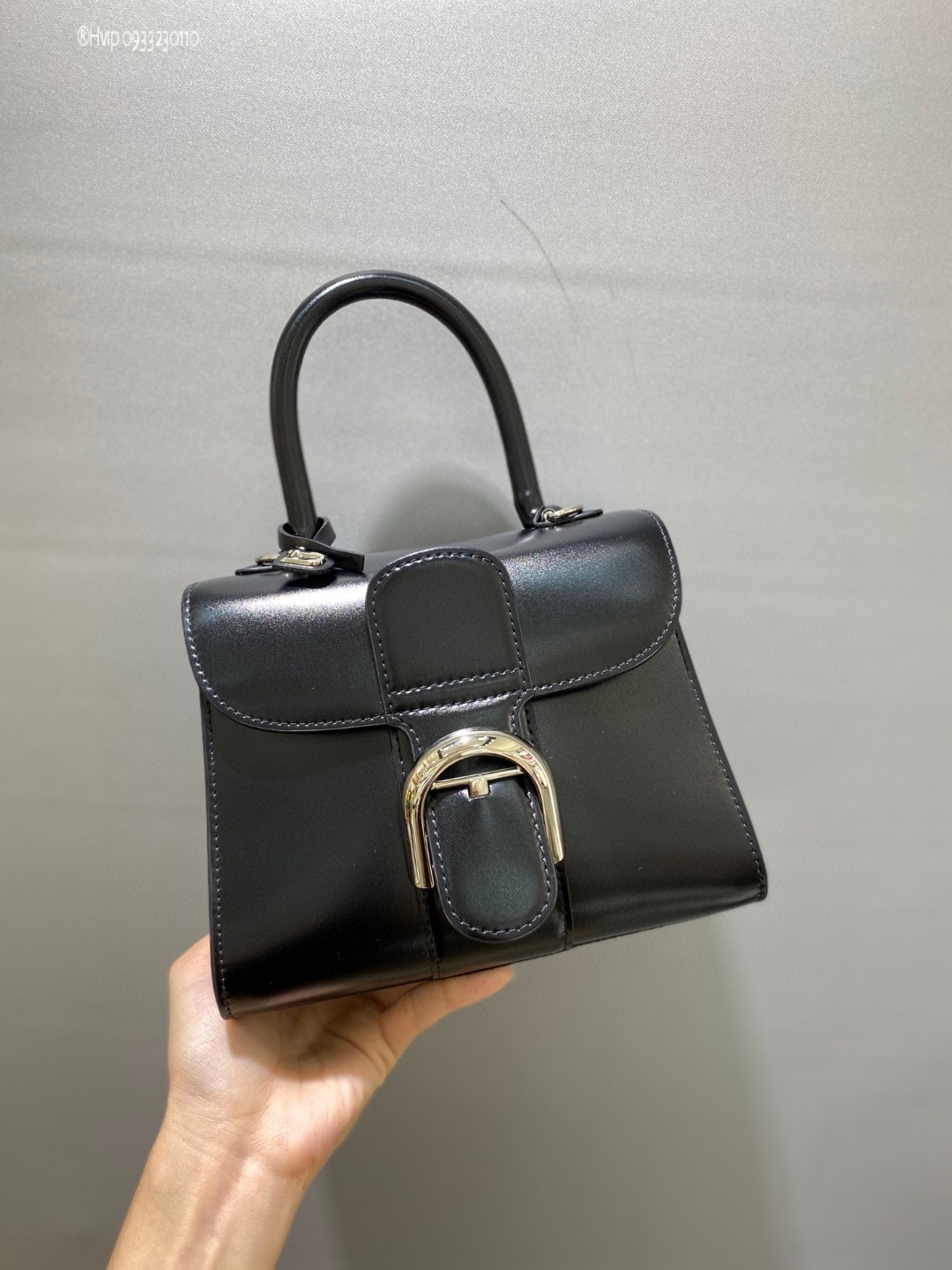 Delvaux Brillan mini in Box Calf black PHW