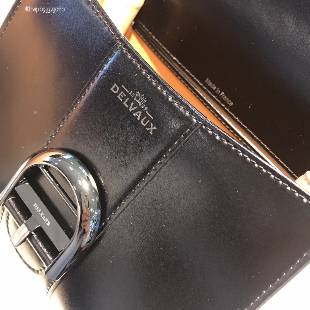 Delvaux Brillan mini in Box Calf so black