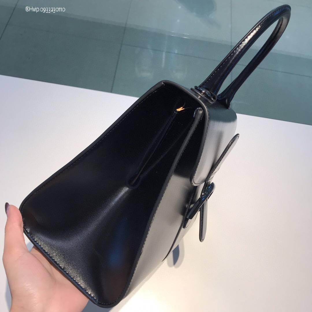 Delvaux Brillant MM in Box Calf So Black