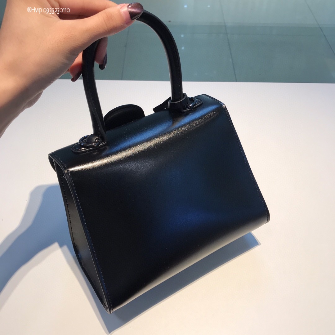 Delvaux Brillan mini in Box Calf so black