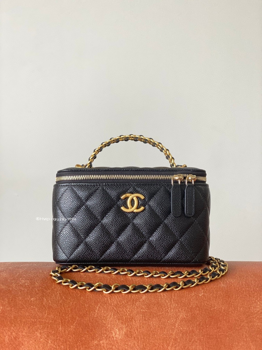 Chanel flap bag with top handle
