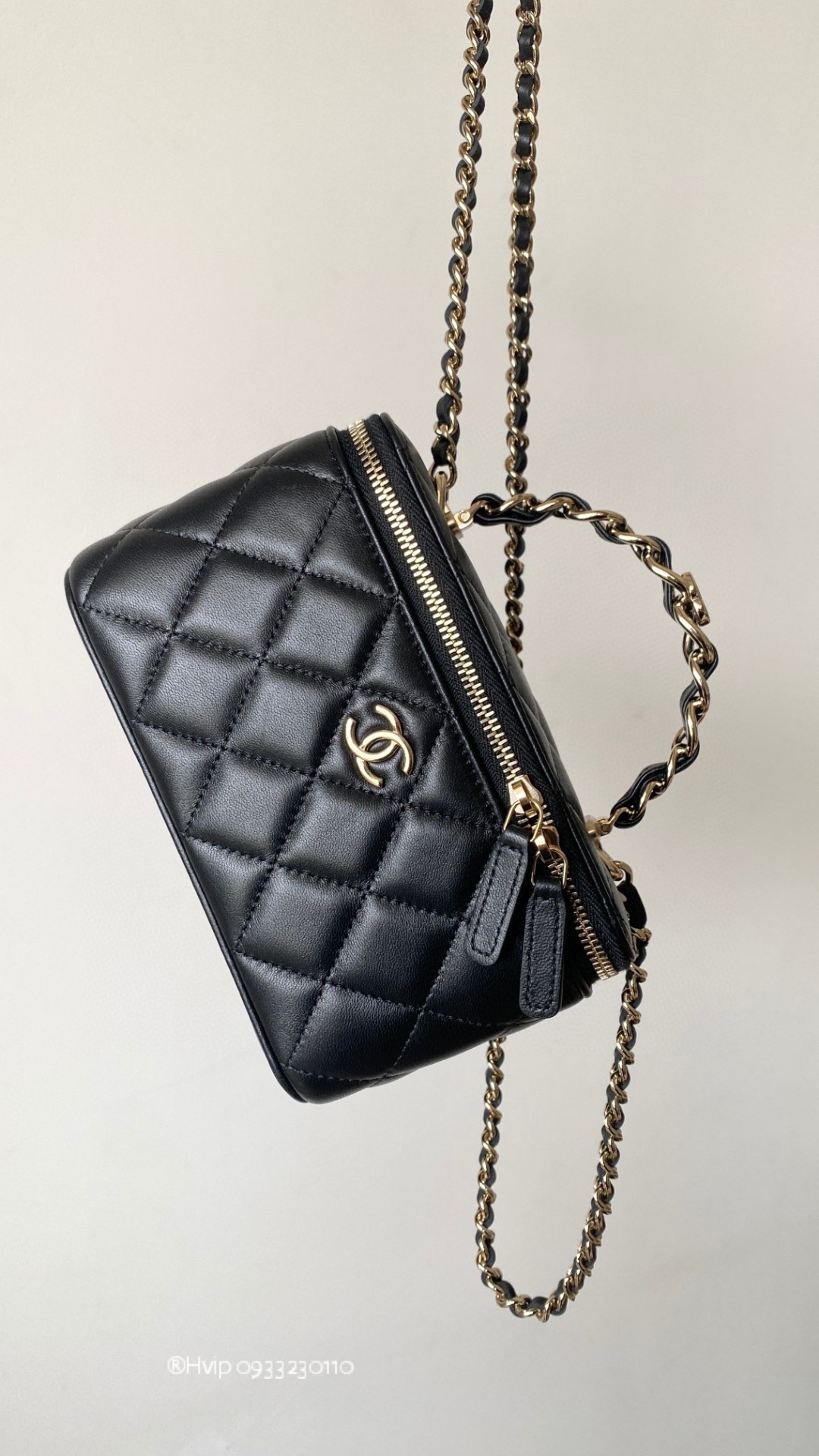Chanel flap bag with top handle