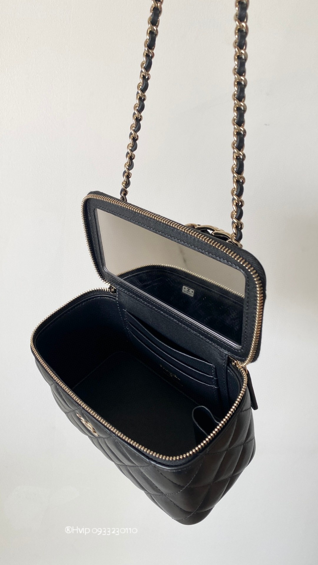 Chanel flap bag with top handle