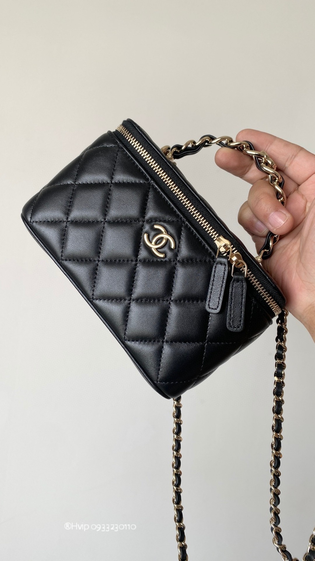 Chanel flap bag with top handle