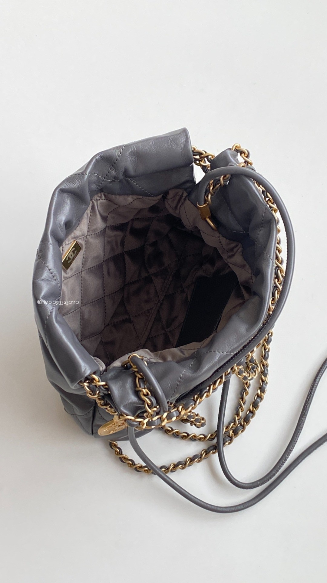 Chanel 22 mini gray