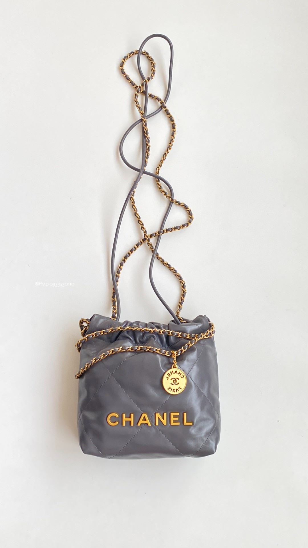 Chanel 22 mini gray