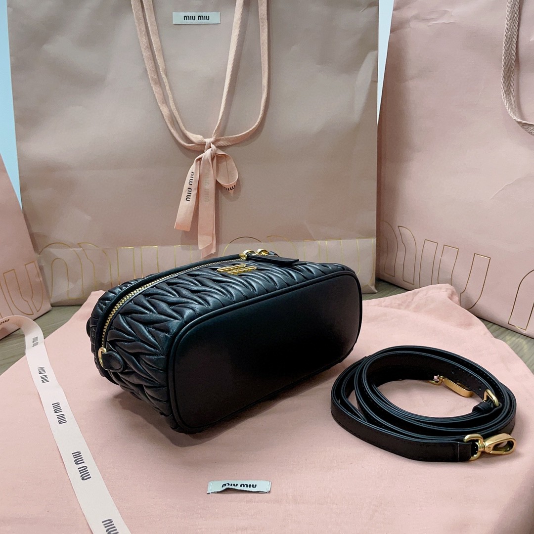 Miu Miu Matelassé nappa leather shoulder bag black 5BH226_N88_F0002_V_OOO M1