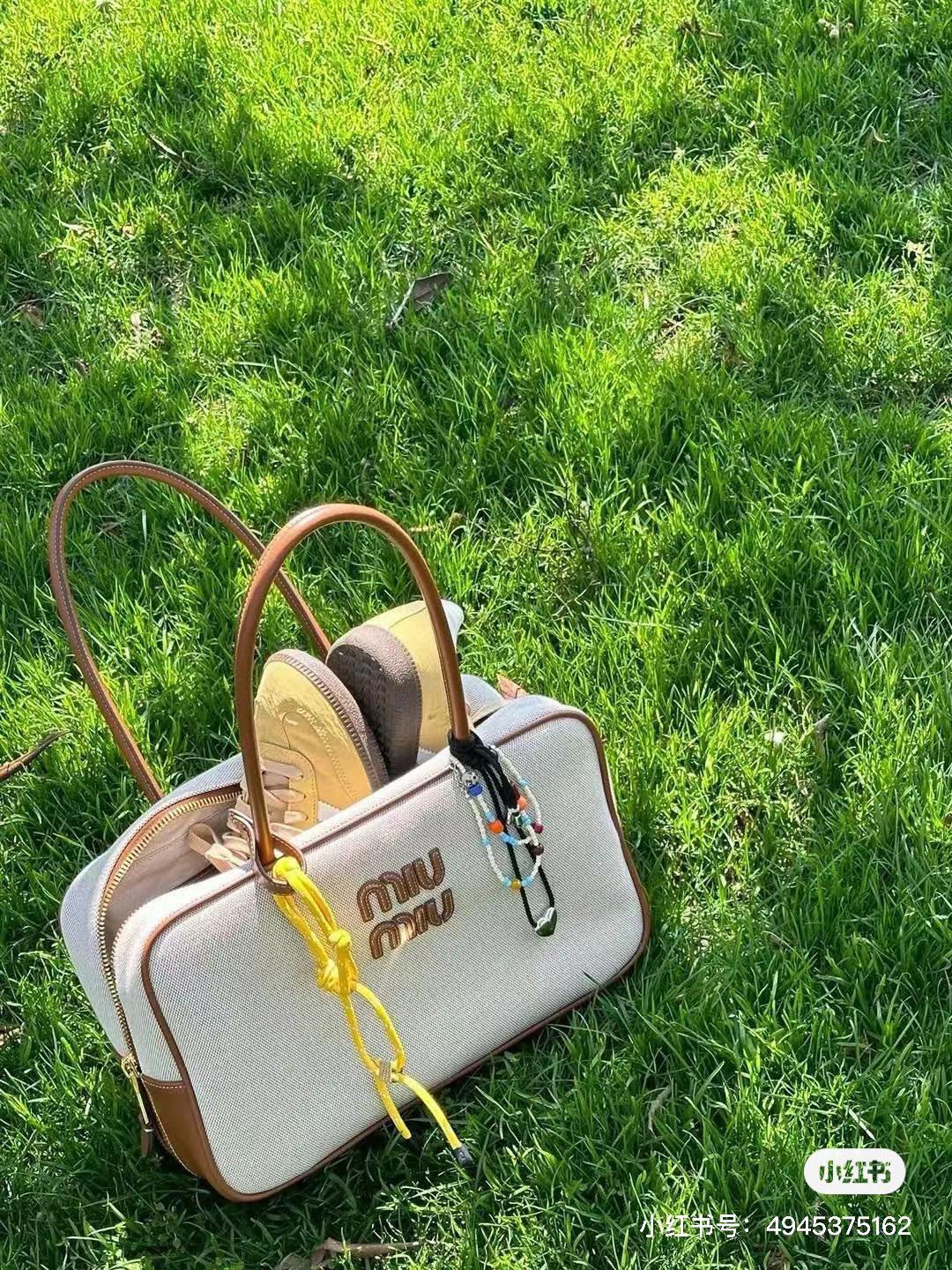 Miu Miu 5BB117 Canvas Beau bag M1