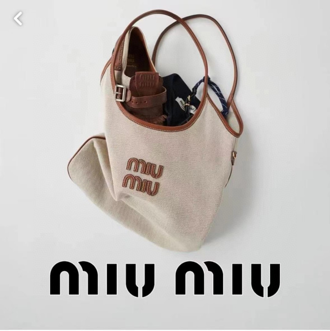 Miu Miu 5BG231 IVY canvas bag M1