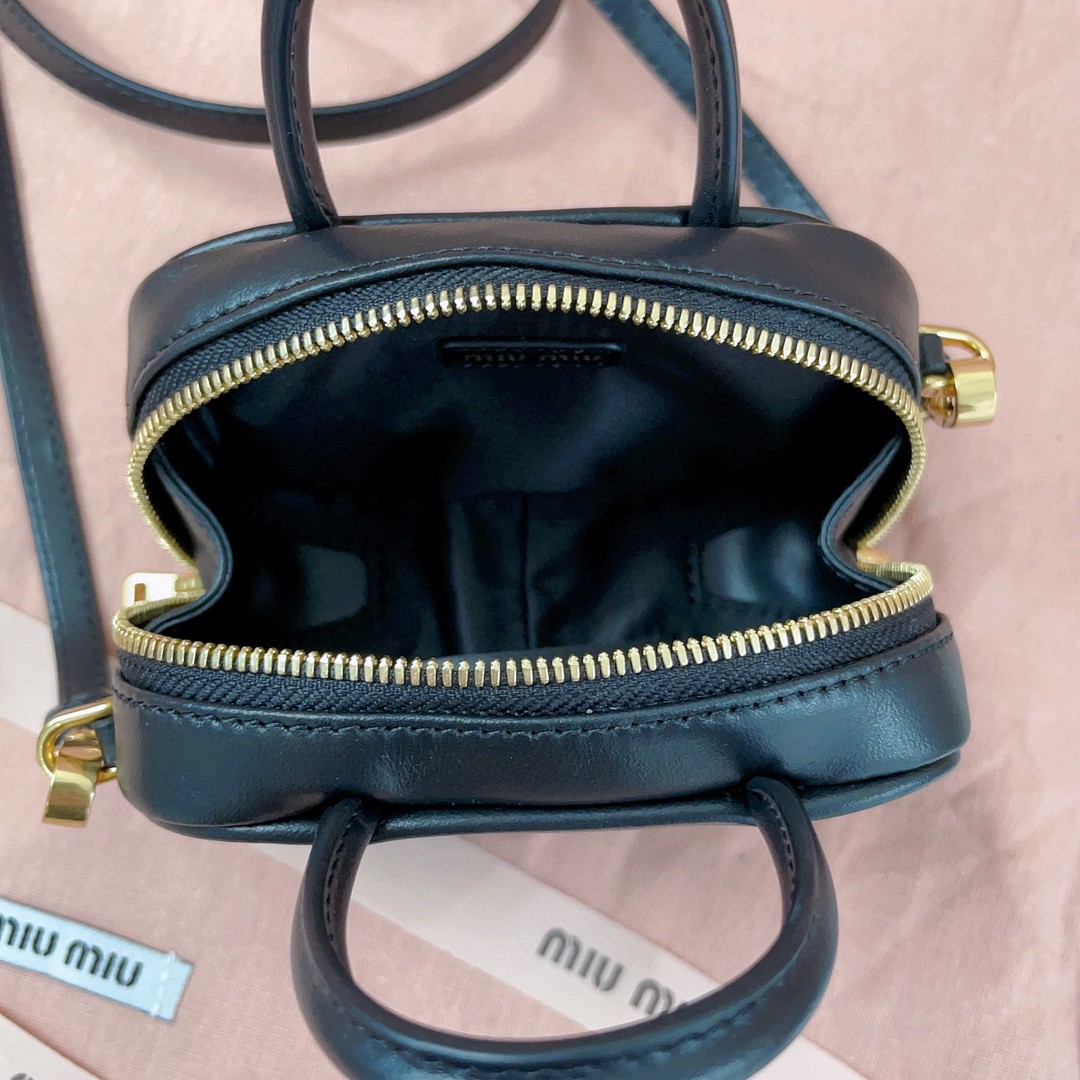 Miu Miu 5NR020 Leather micro bag black M1