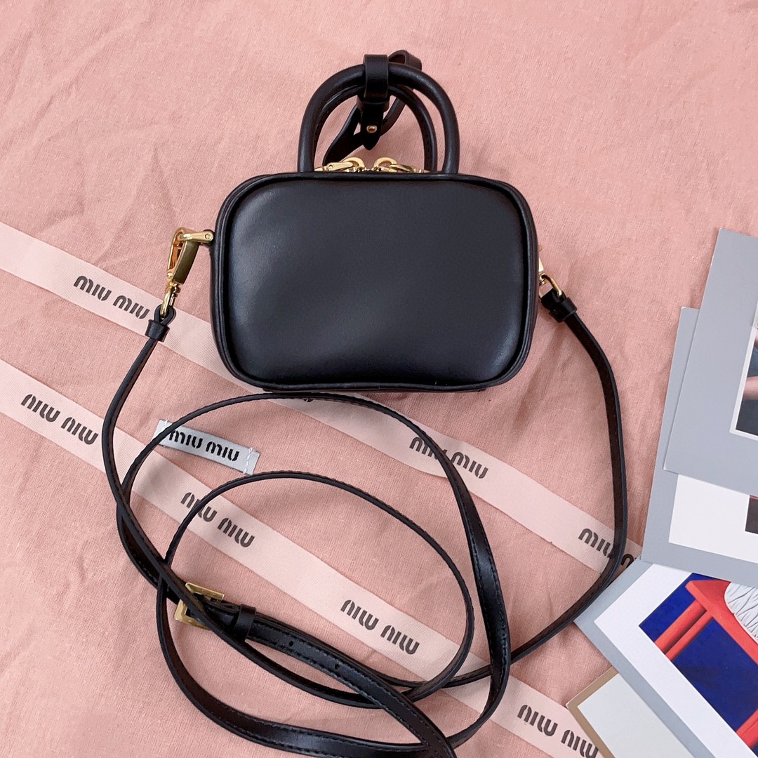 Miu Miu 5NR020 Leather micro bag black M1