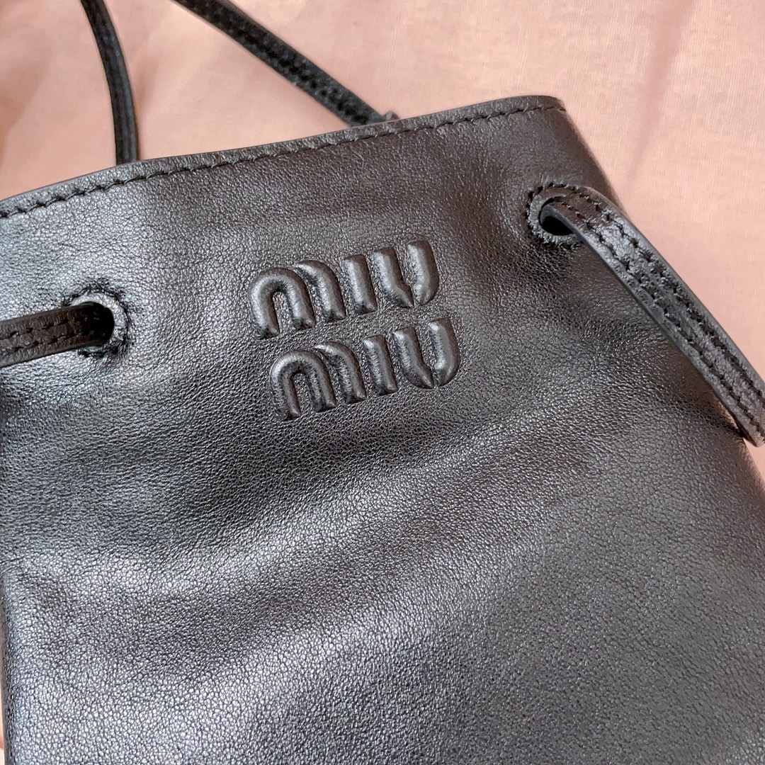 Miu Miu 5NF460 Nappa leather mini-bag black m1