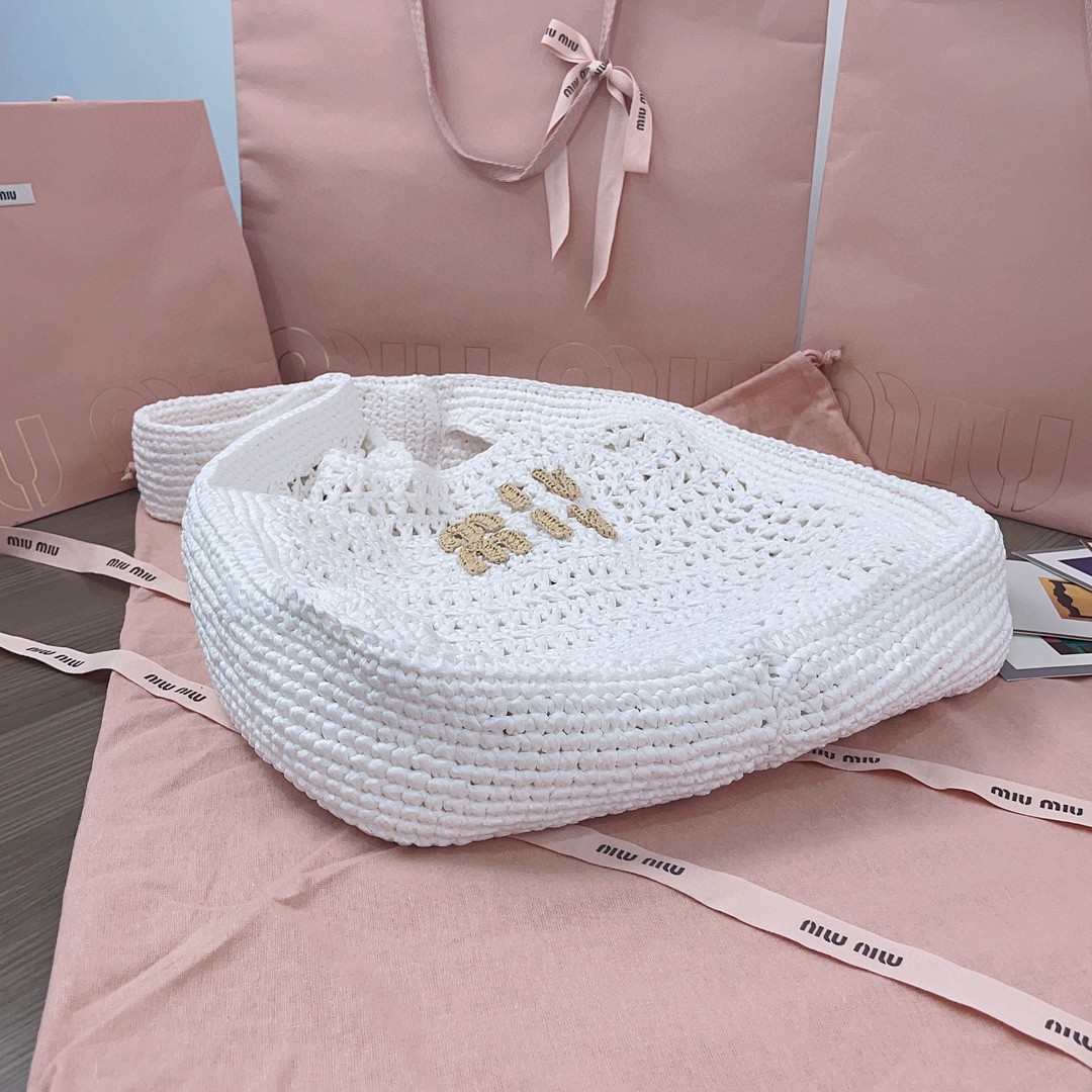 Miu Miu Woven fabric hobo bag 5BC116_2DO1_F0965_V_OOM M1