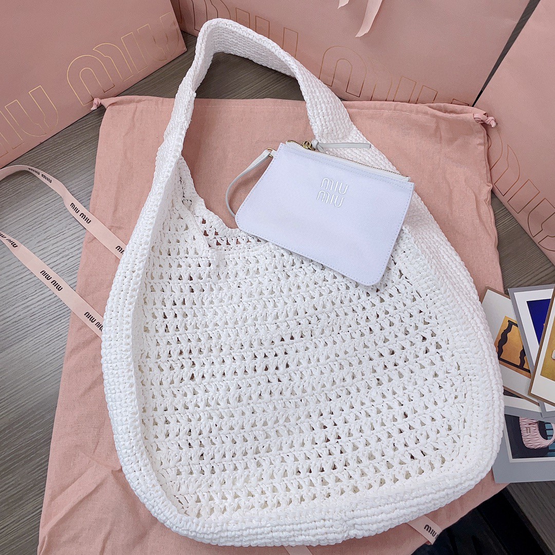 Miu Miu Woven fabric hobo bag 5BC116_2DO1_F0965_V_OOM M1