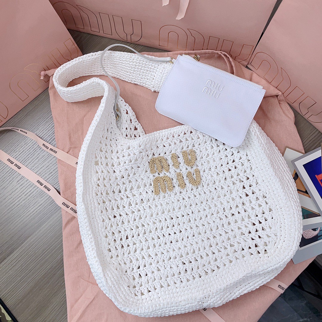 Miu Miu Woven fabric hobo bag 5BC116_2DO1_F0965_V_OOM M1