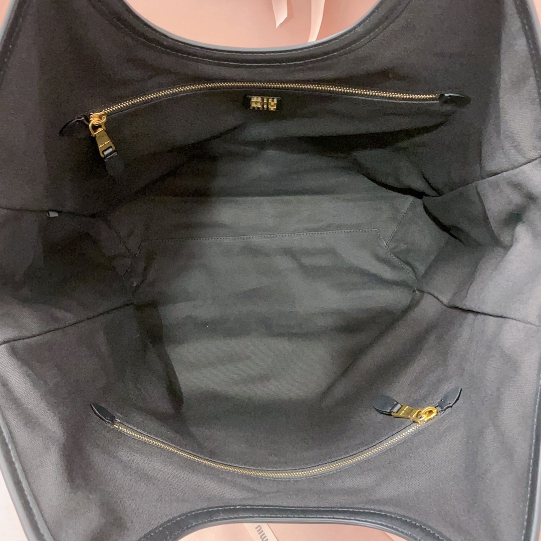 Miu Miu IVY corduroy bag 5BG276 black M1