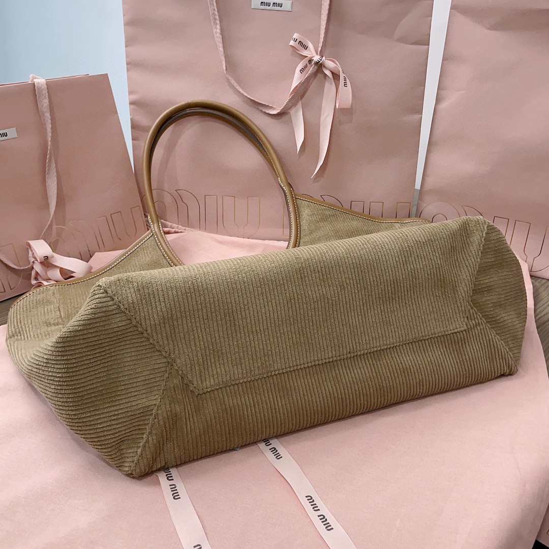 Miu Miu IVY corduroy bag 5BG276_2F81_F0401_V_OOO Cinnamon M1