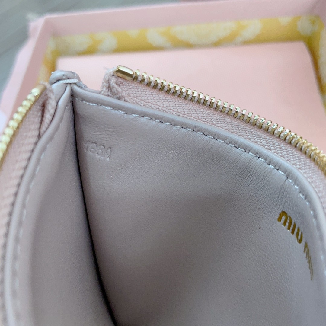 Miu Miu Matelassé nappa leather envelope wallet 5MB006_2FPP_F0770 Cameo M1