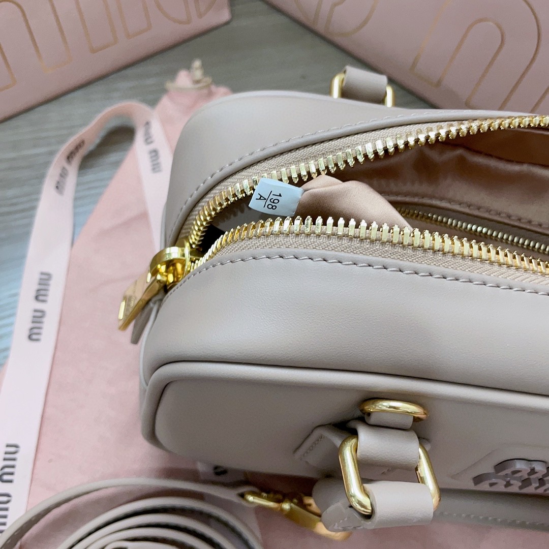 Miu Miu Arcadie leather bag 5BB142_2F8K_F0770_V_OOO Cameo M1