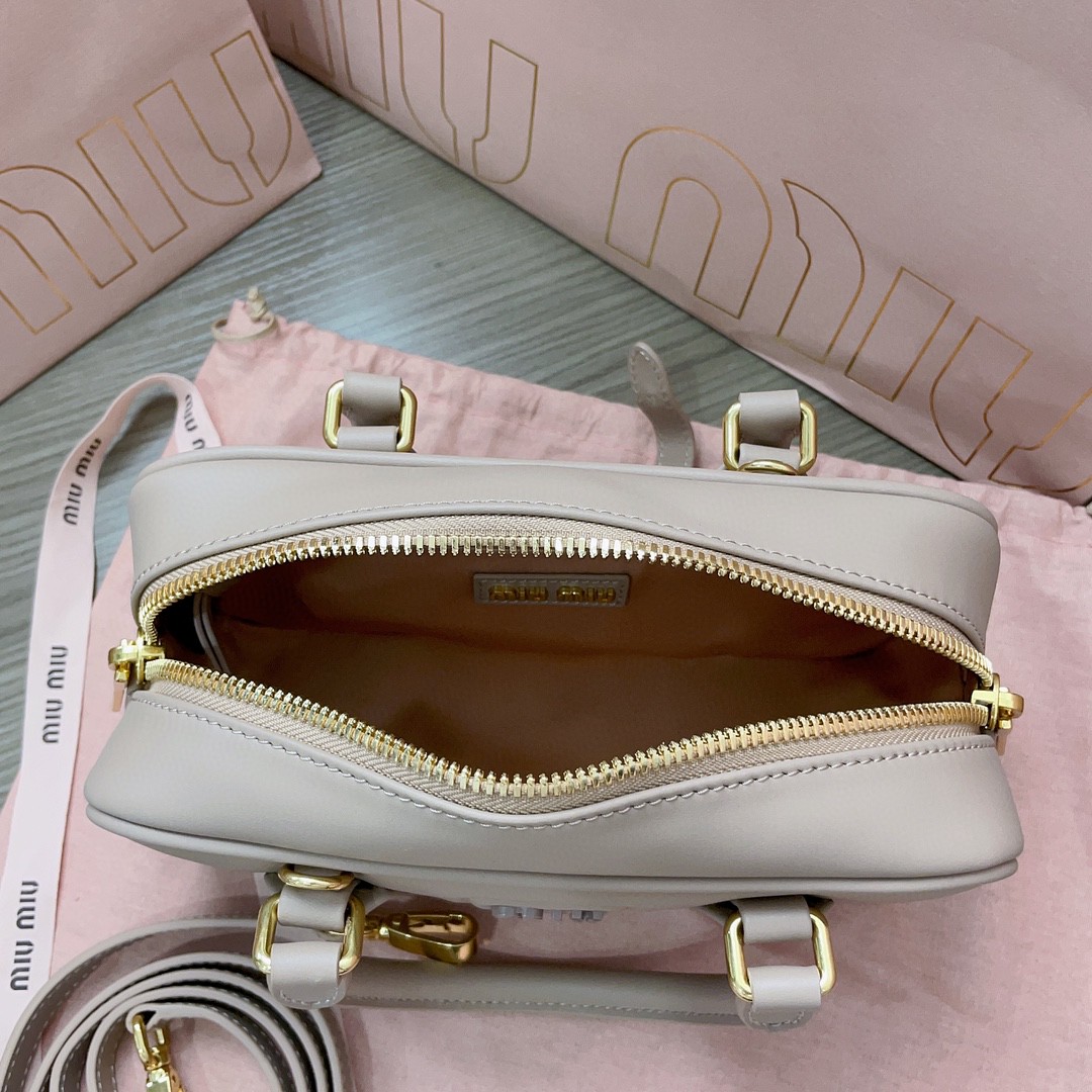 Miu Miu Arcadie leather bag 5BB142_2F8K_F0770_V_OOO Cameo M1