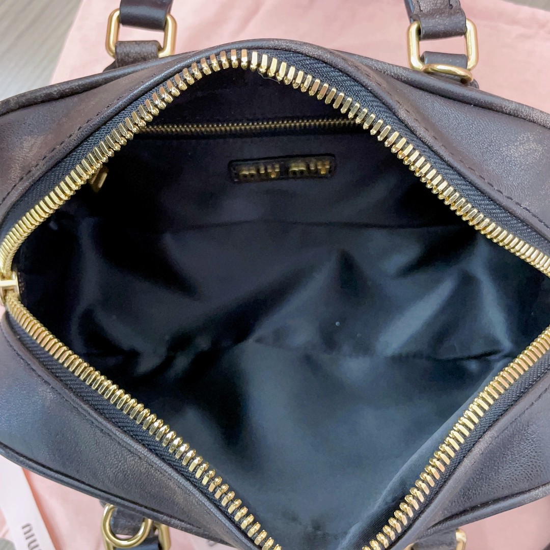 Miu Miu Arcadie leather bag 5BB142 sand coffee M1