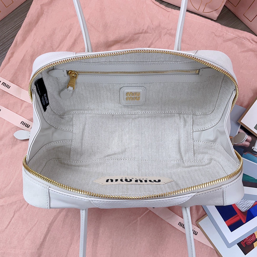 Miu Miu Beau leather patchwork bag 5BB148_2CRV_F0K74_V_MLM chalk white M1