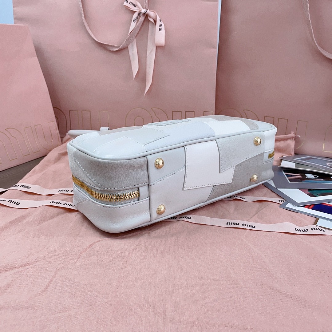 Miu Miu Beau leather patchwork bag 5BB148_2CRV_F0K74_V_MLM chalk white M1