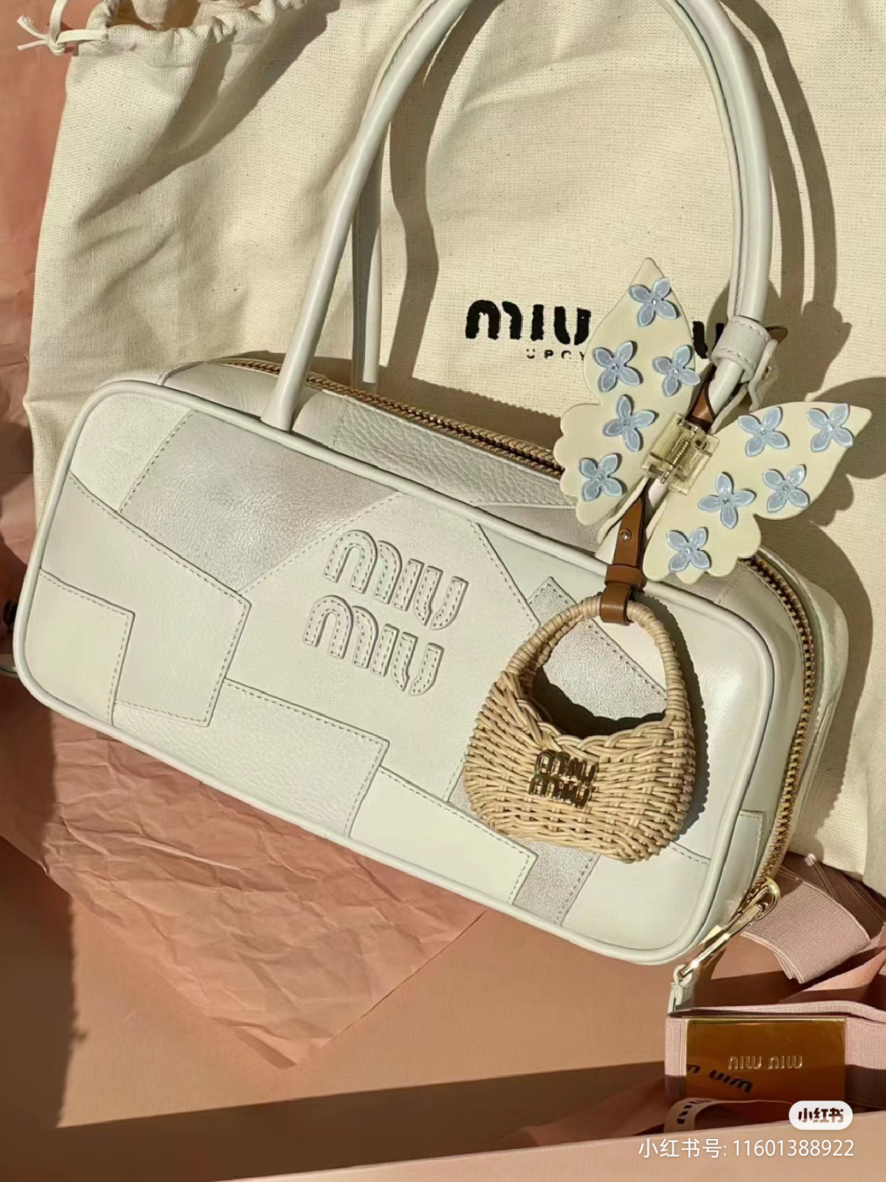 Miu Miu Beau leather patchwork bag 5BB148_2CRV_F0K74_V_MLM chalk white M1