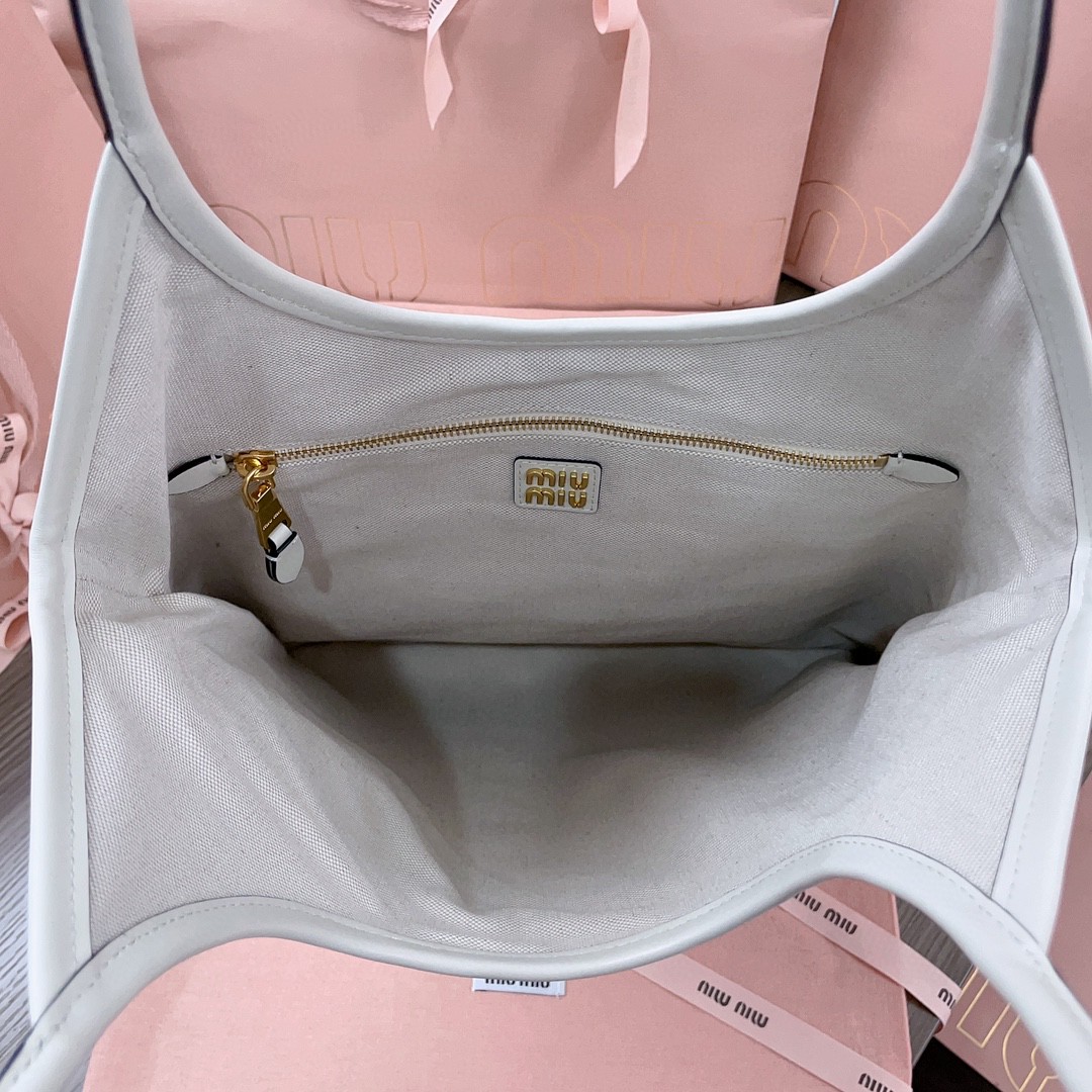 Miu Miu IVY leather bag 5BG231_2CRW_F0K74_V_MLN Chalk White M1