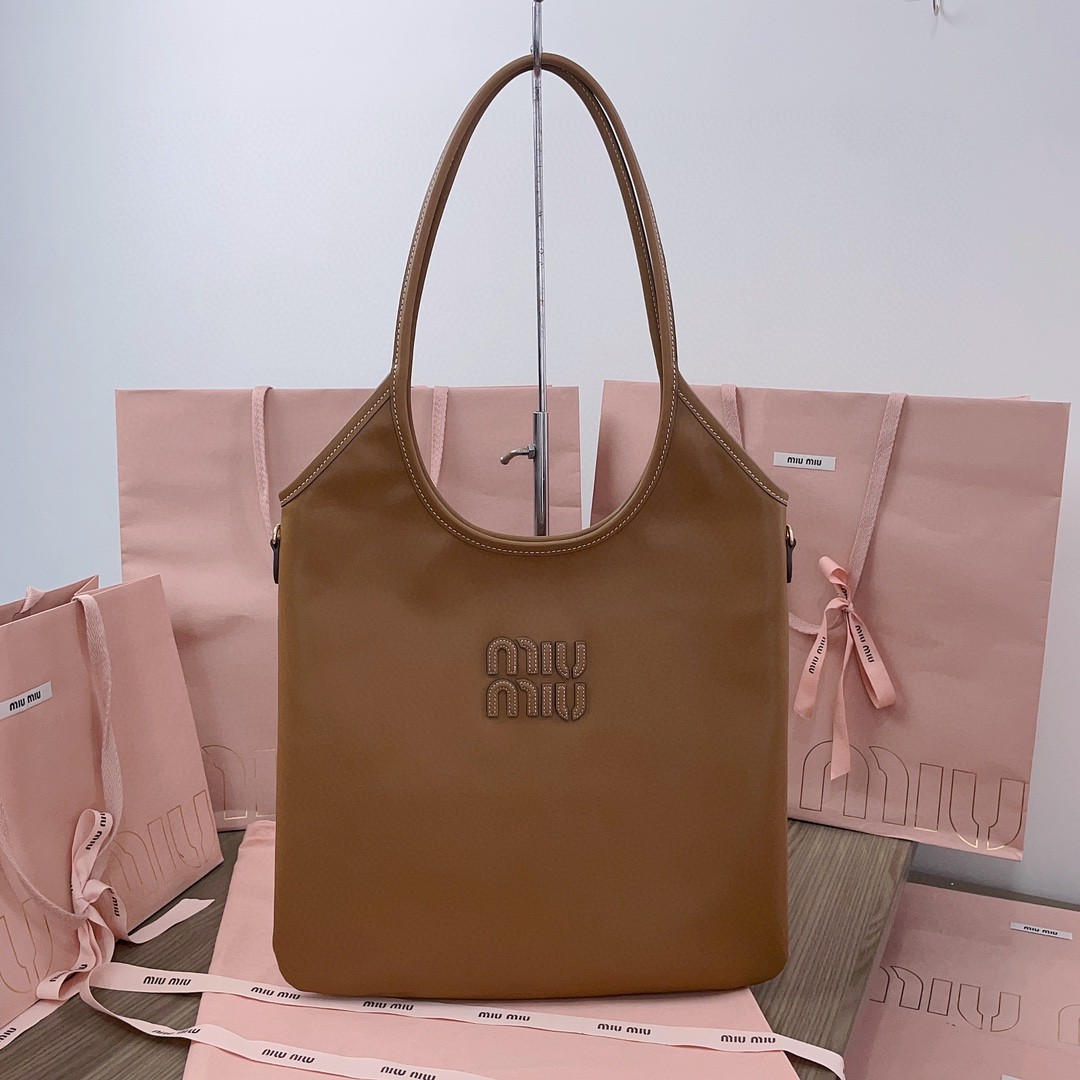 Miu Miu IVY leather bag 5BG231_2CRW_F0046_V_MLN cognac M1