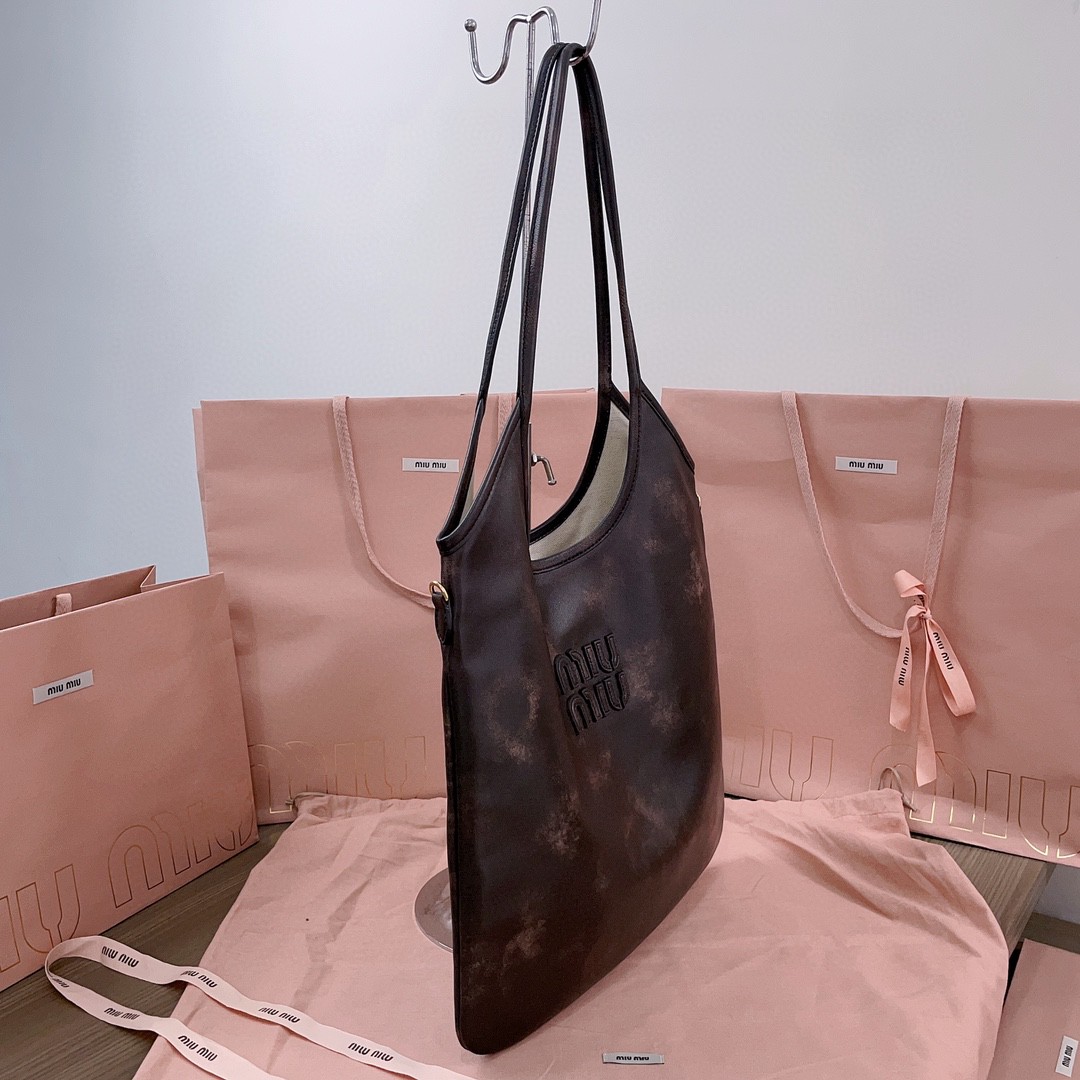 Miu Miu IVY leather bag 5BG231_2F6P_F0V6L_V_MLO sand coffe M1