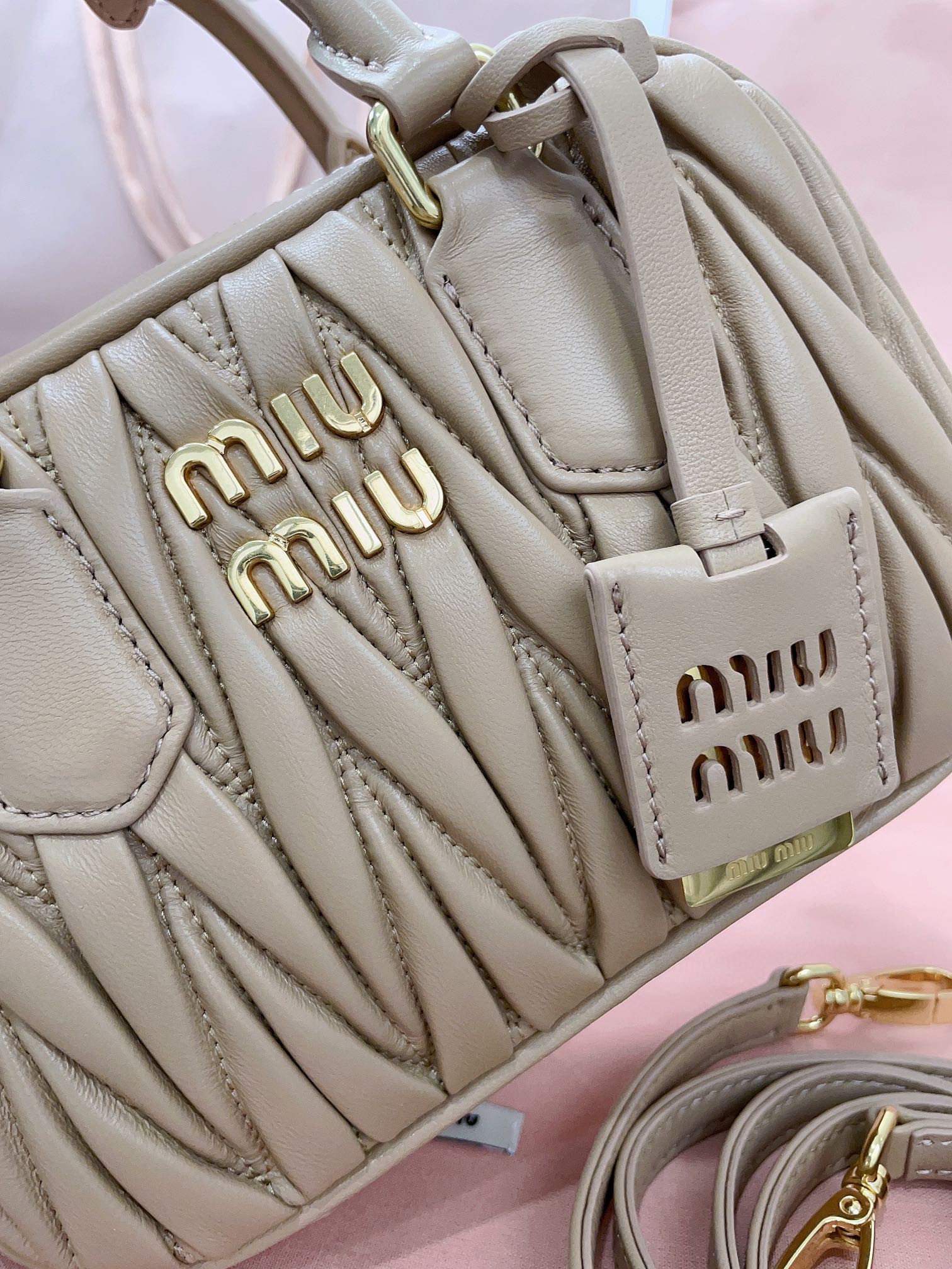 Miu Miu Arcadie matelassé nappa leather bag 5BB123_N88_F0036_V_YOO sand beige M1