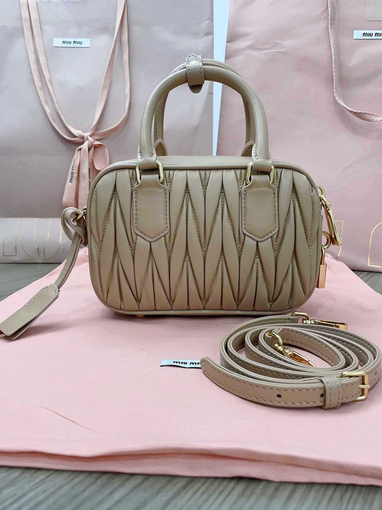 Miu Miu Arcadie matelassé nappa leather bag 5BB123_N88_F0036_V_YOO sand beige M1