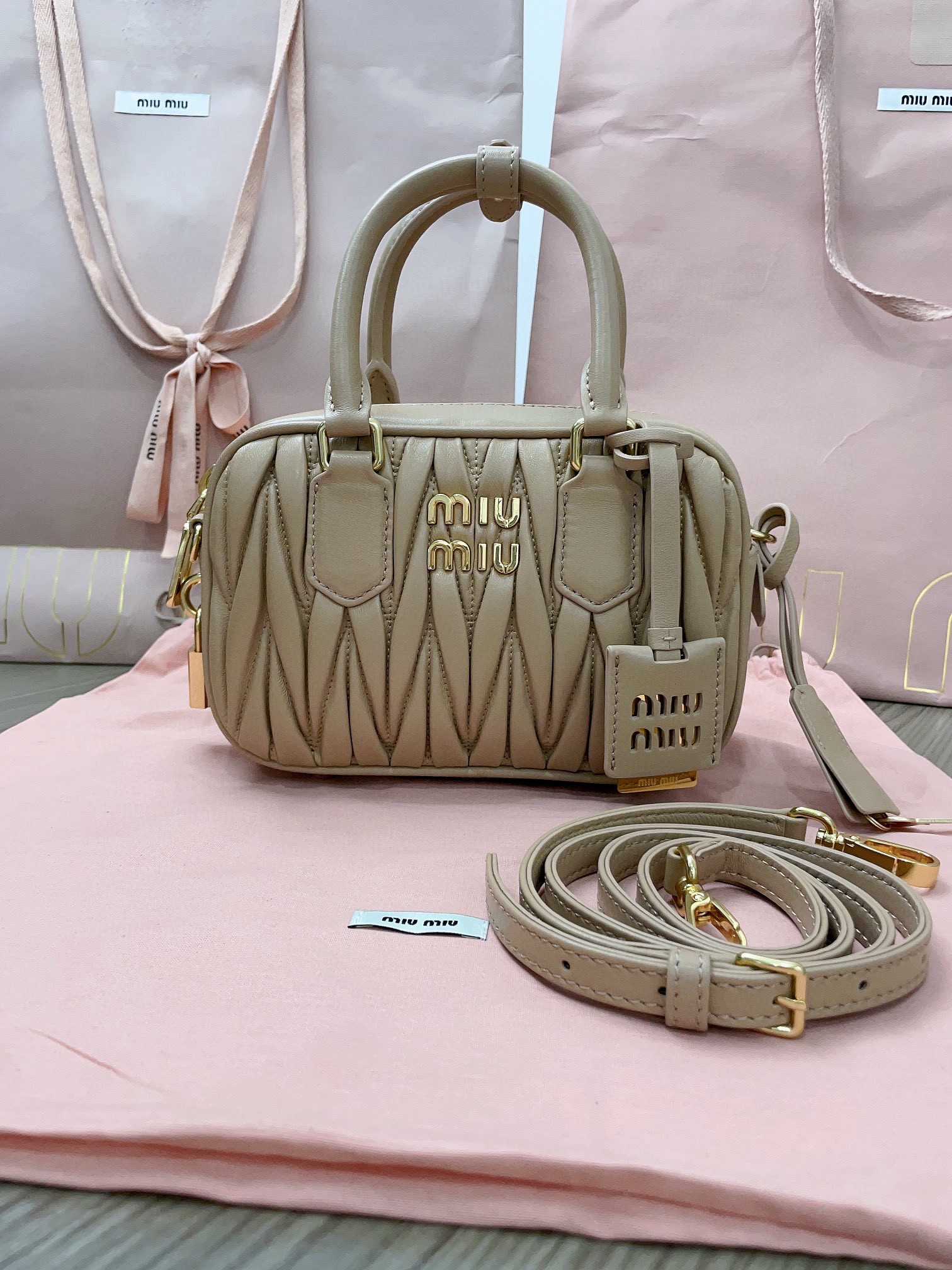 Miu Miu Arcadie matelassé nappa leather bag 5BB123_N88_F0036_V_YOO sand beige M1