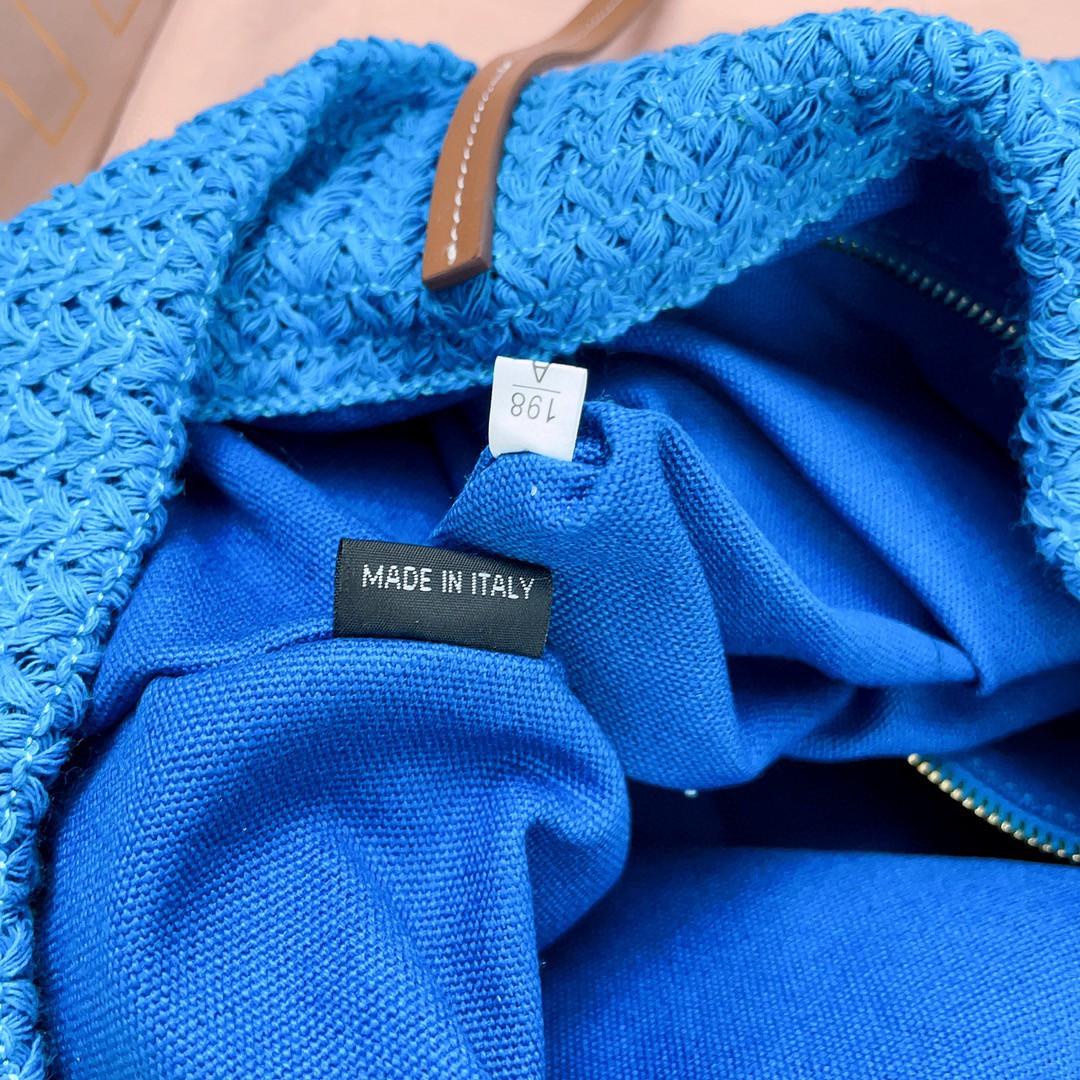 Miu Miu Woven fabric tote bag 5BG228_2DO3_F075U_V_OOO beige/light blue M1