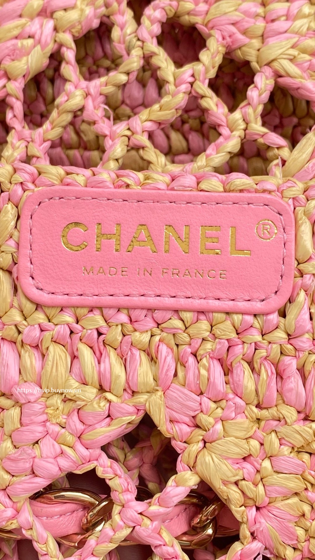 Chanel coco beach bag pink