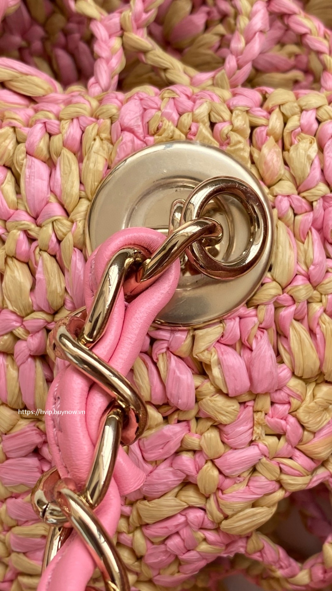 Chanel coco beach bag pink