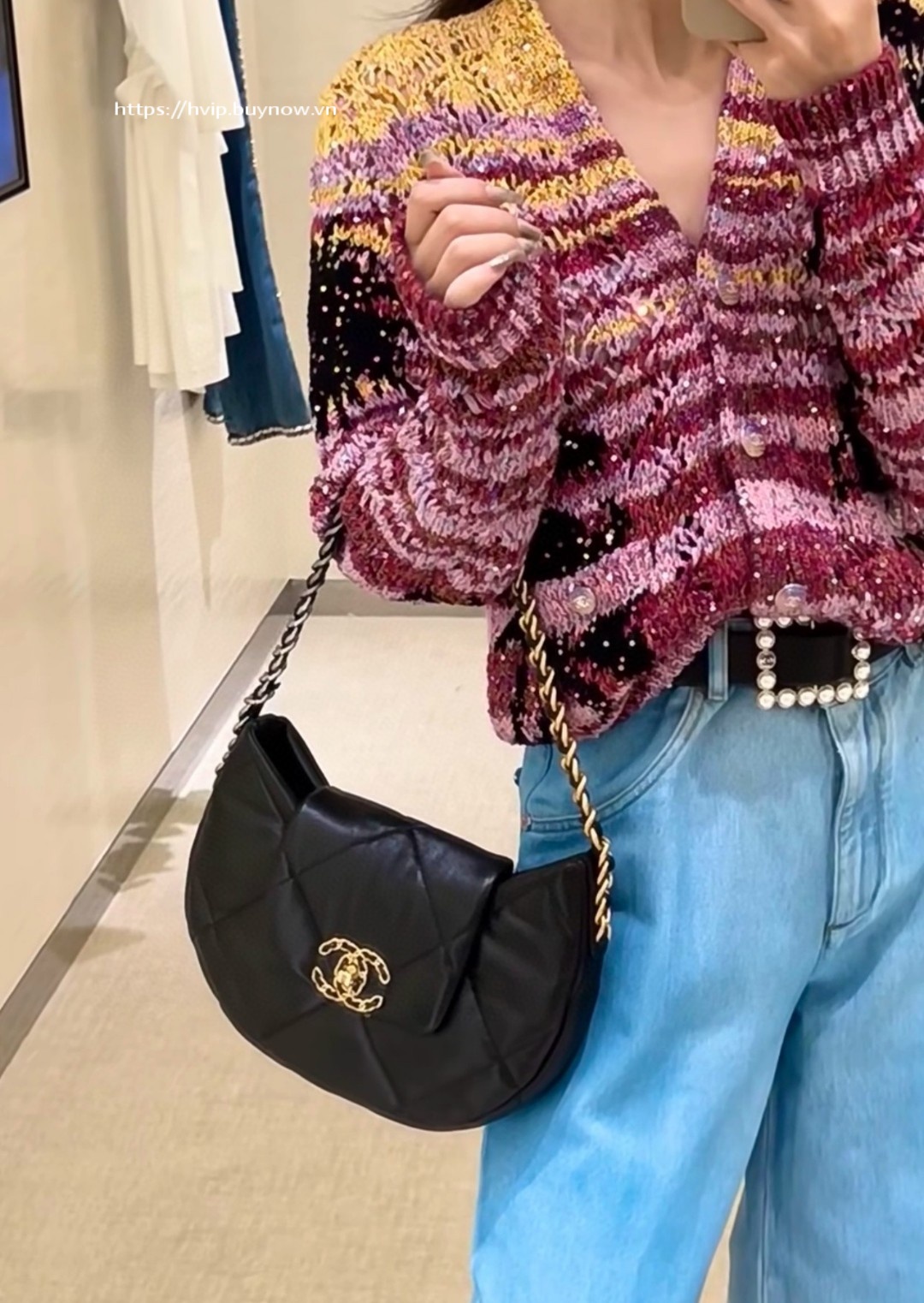 Chanel 19 hobo bag