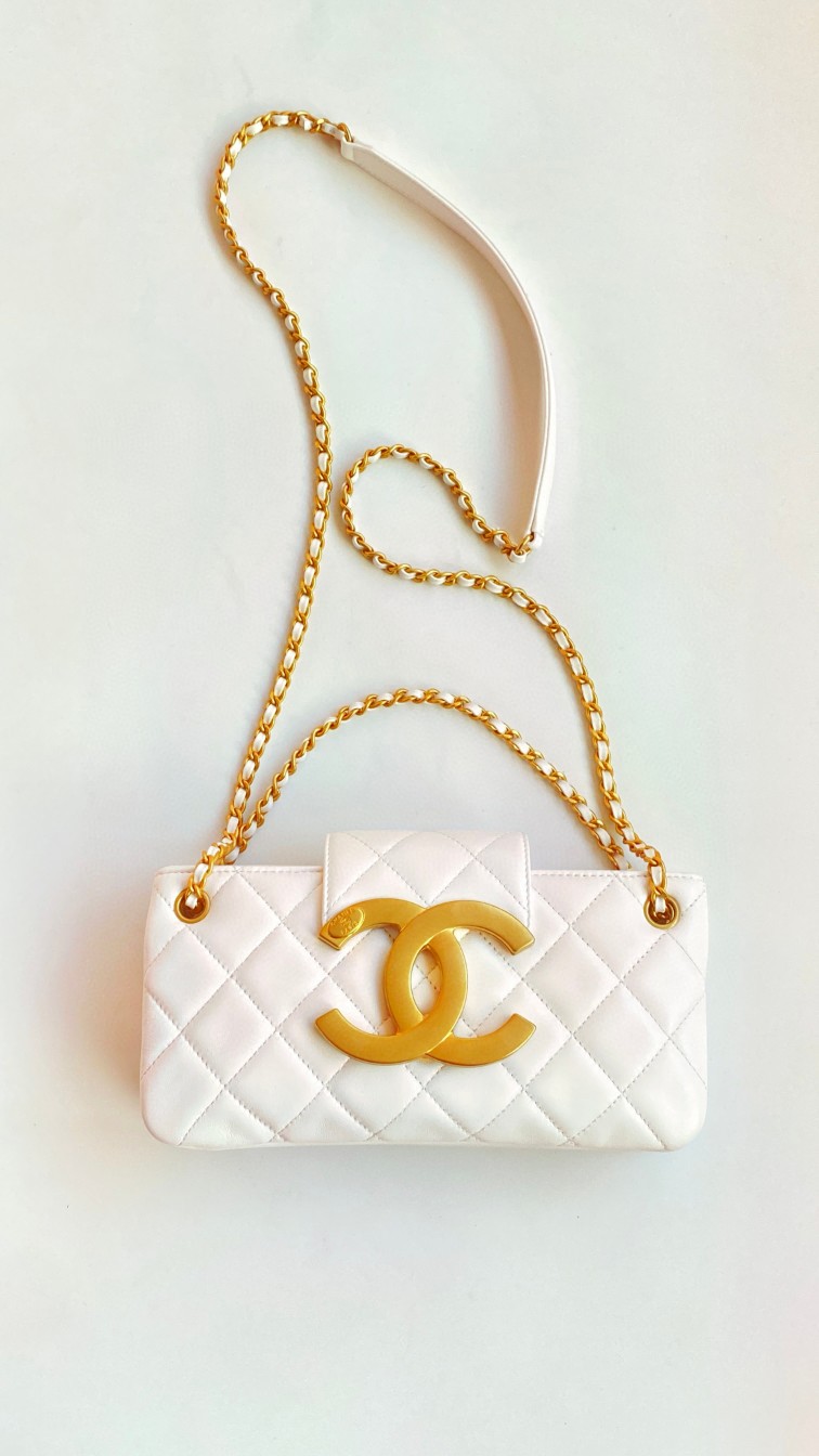 Chanel mini tote leather bag