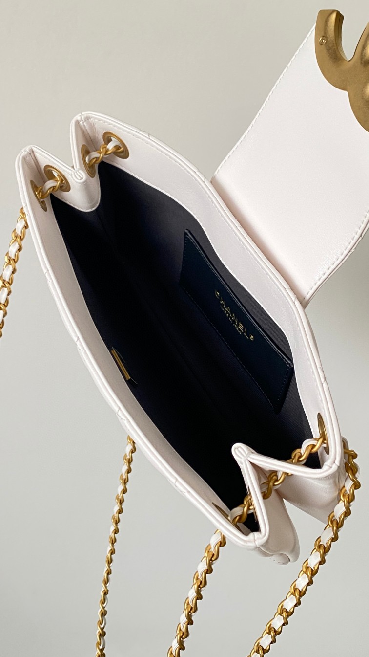 Chanel mini tote leather bag