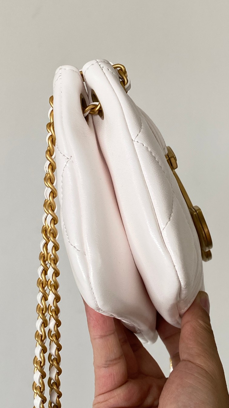 Chanel mini tote leather bag