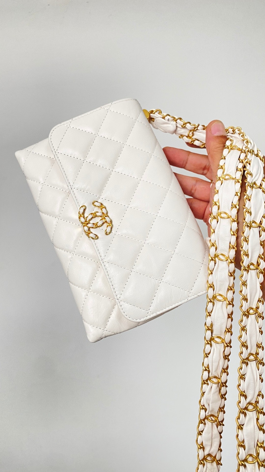 Chanel 23k shoulder leather bag