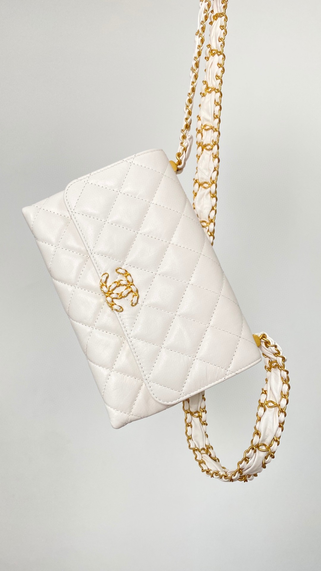 Chanel 23k shoulder leather bag