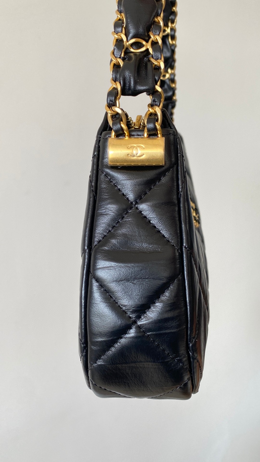 Chanel 23k mini shoulder leather bag