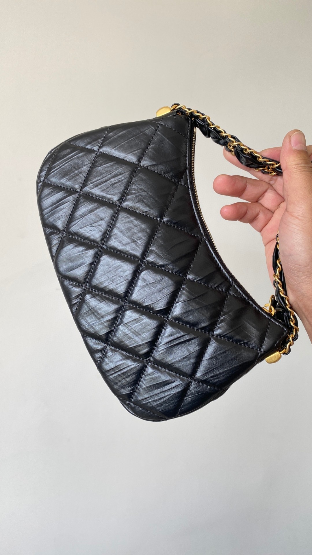 Chanel 23k mini shoulder leather bag