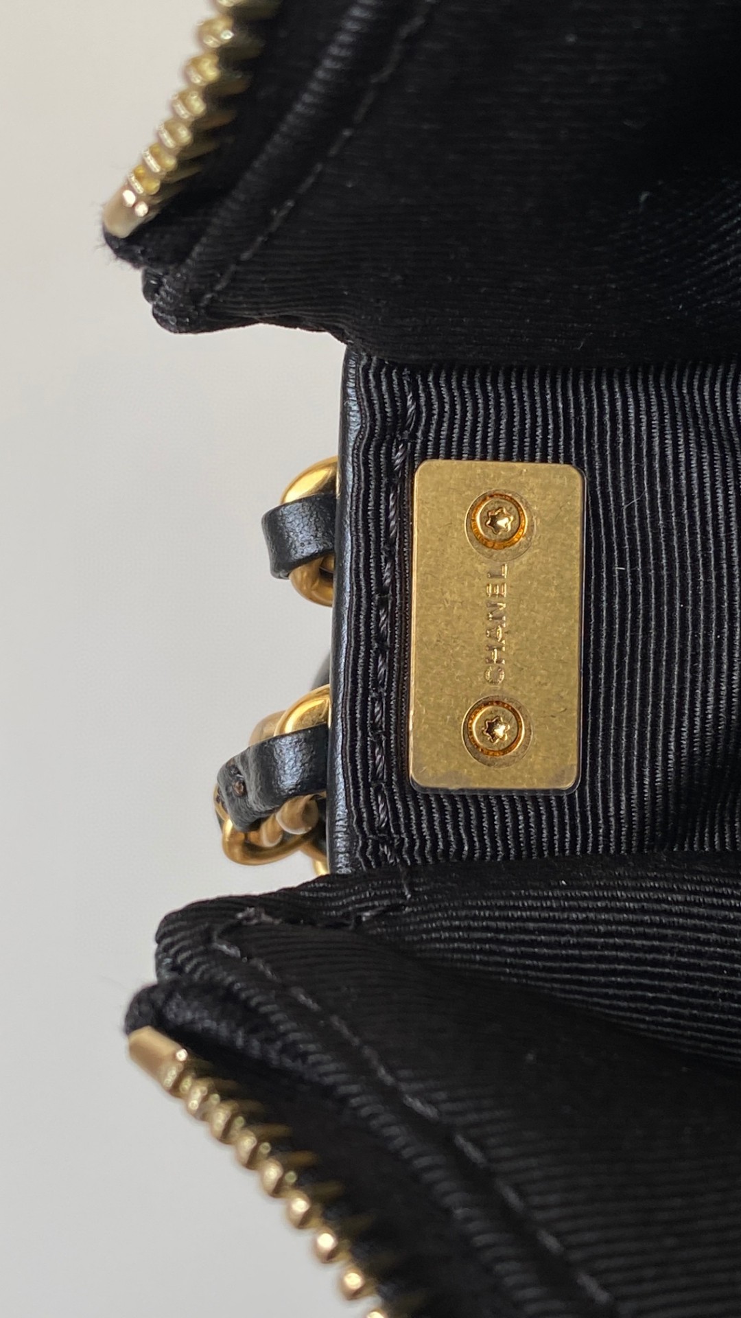 Chanel 23k mini shoulder leather bag
