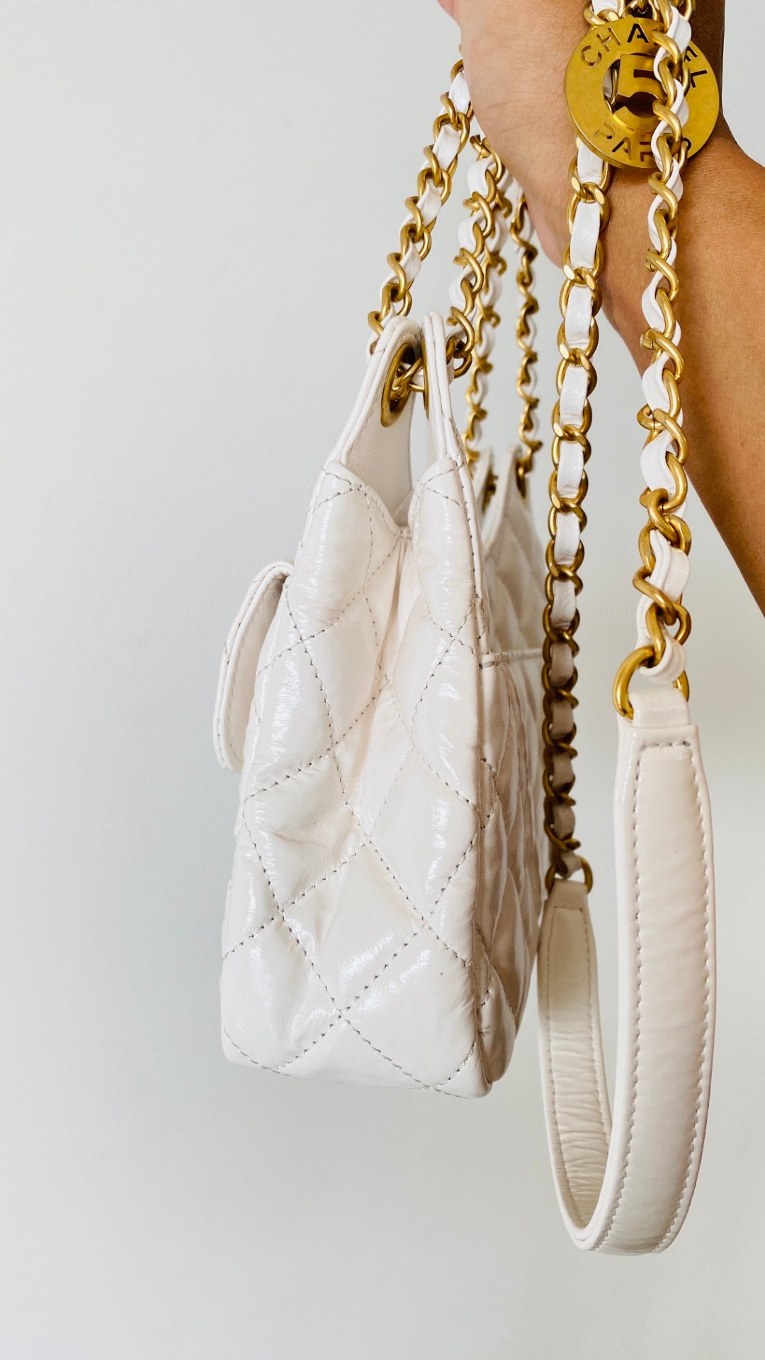 Chanel hobo leather bag