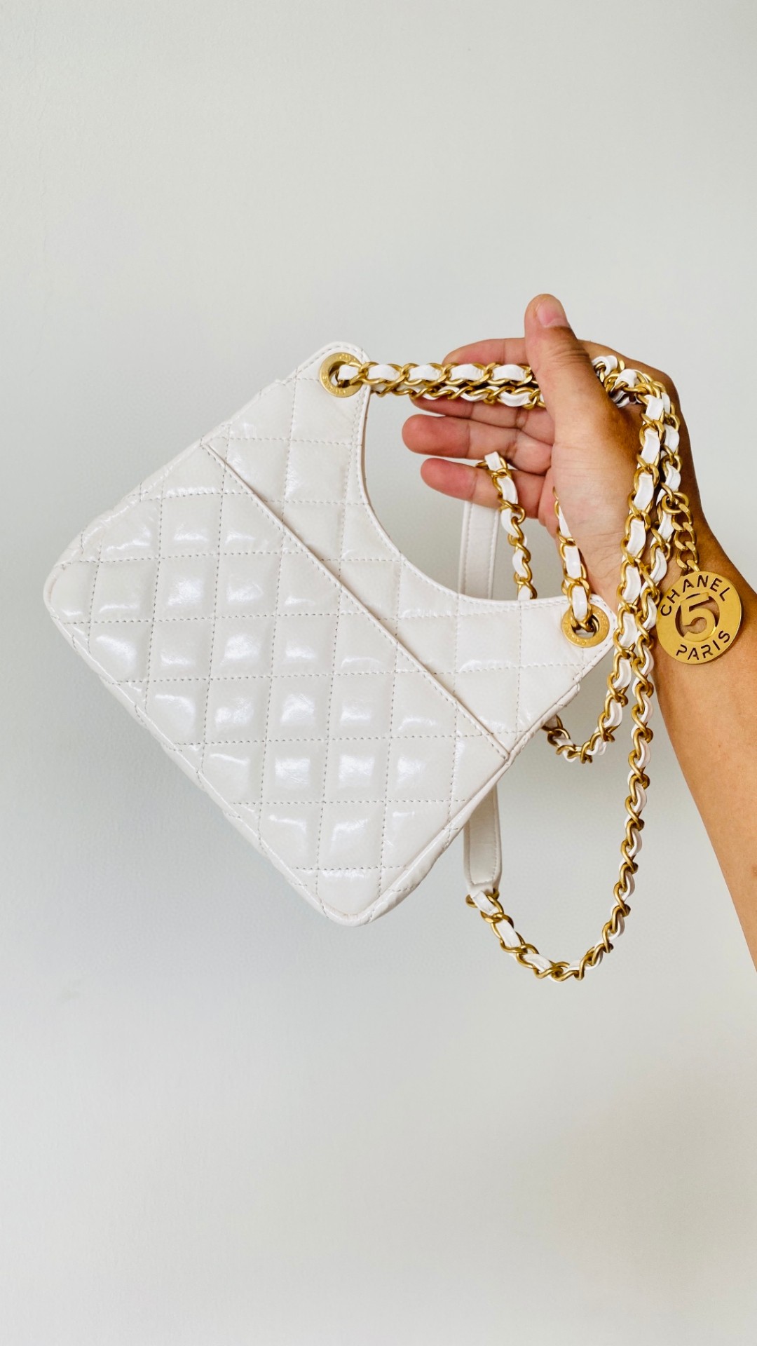 Chanel hobo leather bag