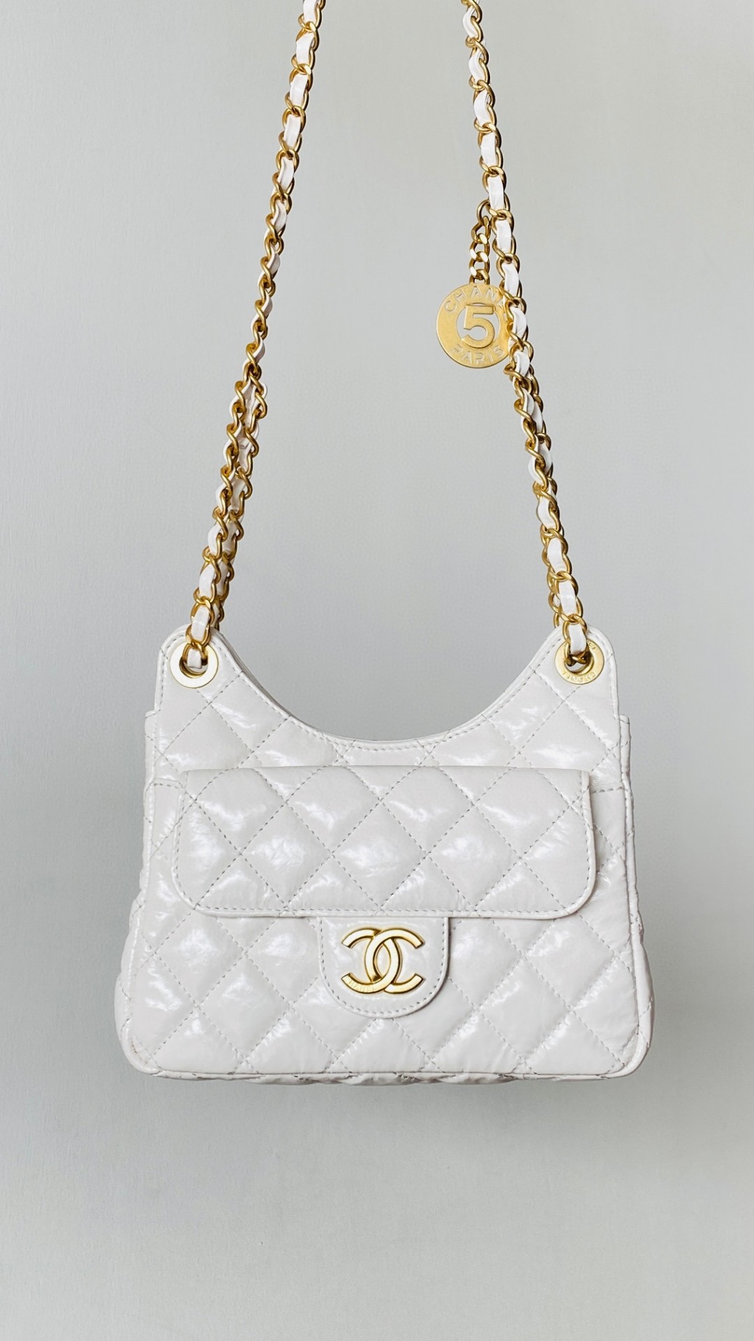 Chanel hobo leather bag